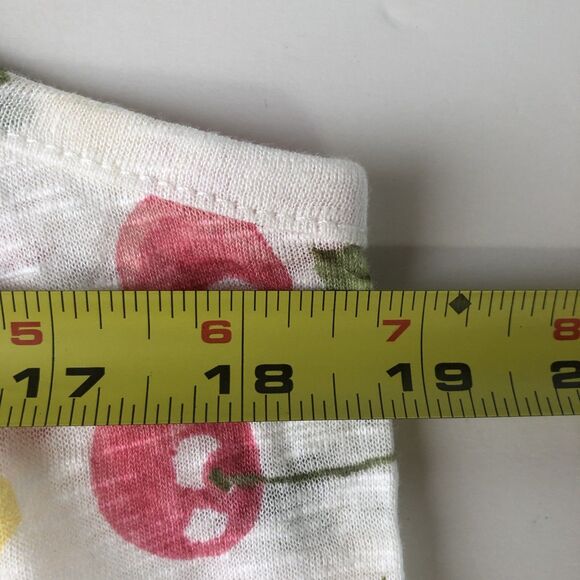 isaac mizrahi Women’s Linen Blend Lemon Cherry Strawberry Print Tank Medium NWT - Picture 6 of 14